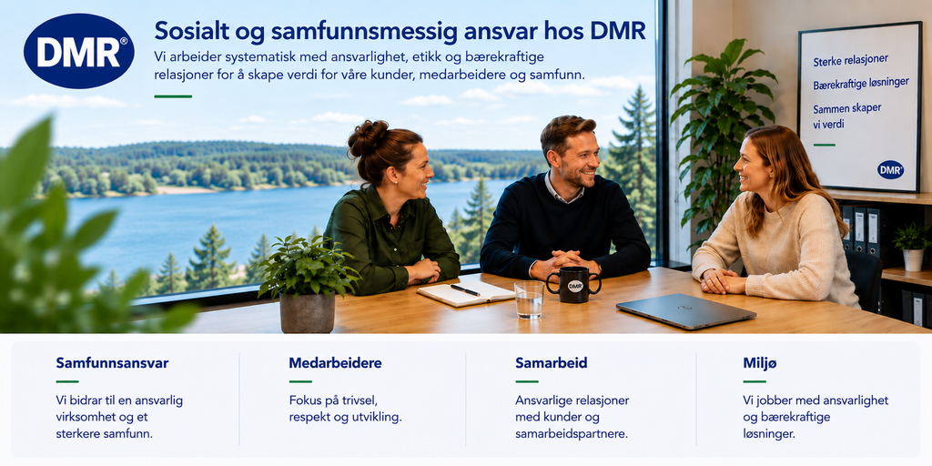 Social og samfunnsmessig ansvarlighet/CSR  (DS 49001 som bygger på ISO 26000)